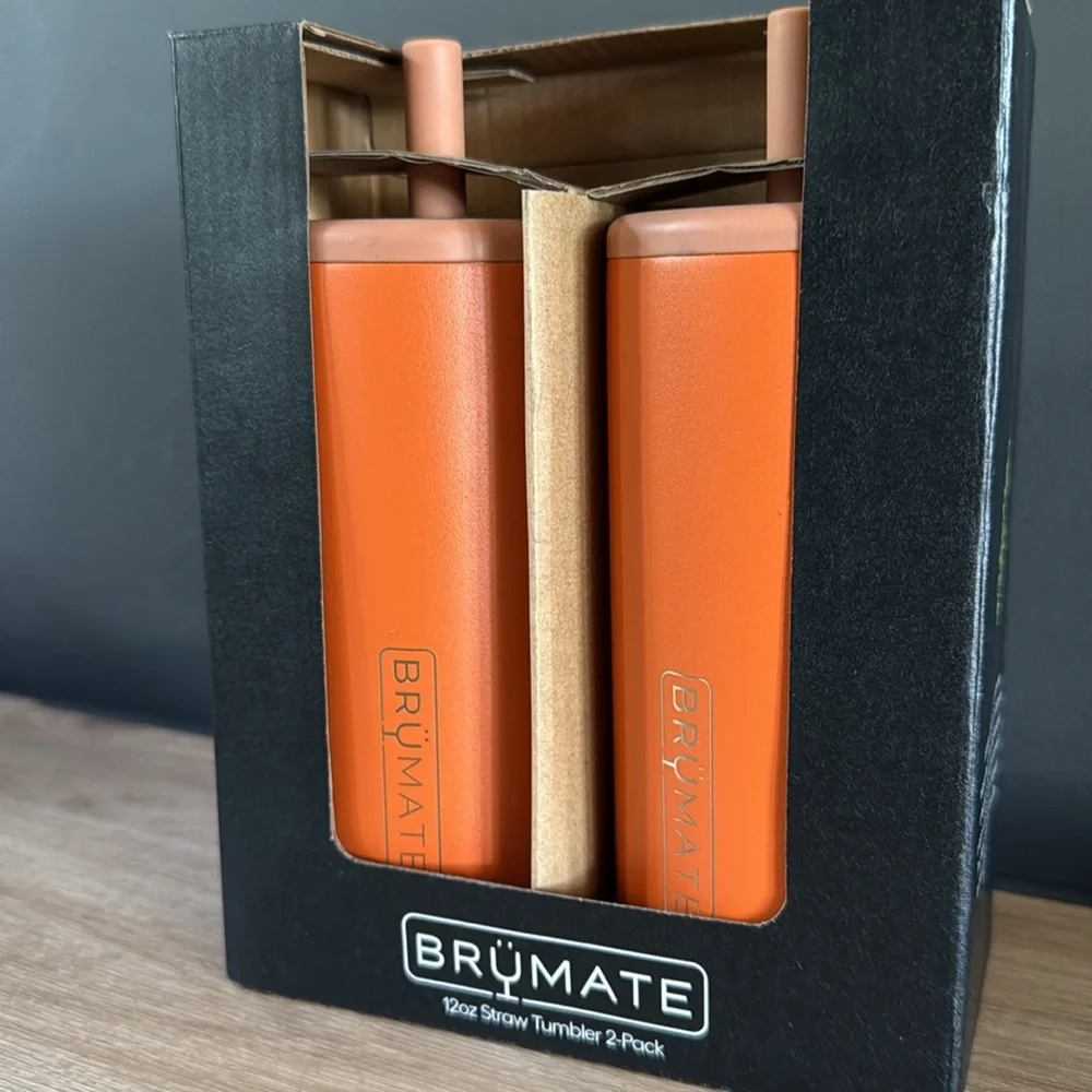 BrüMate 12oz Orange Tumbler 2-Pack •NIB - Picture 6 of 7